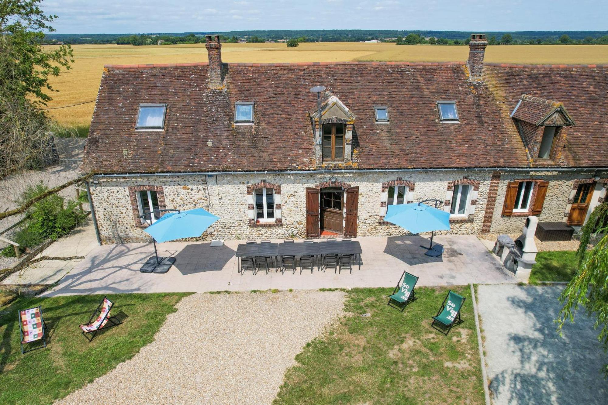 Crazy Villa Champs Corons 61 - Interior Heated Pool - 2H From Paris - 30P Les Menus 외부 사진