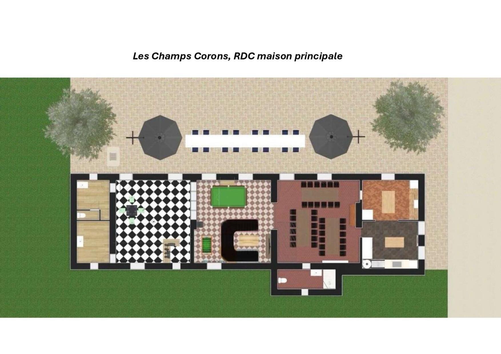 Crazy Villa Champs Corons 61 - Interior Heated Pool - 2H From Paris - 30P Les Menus 외부 사진