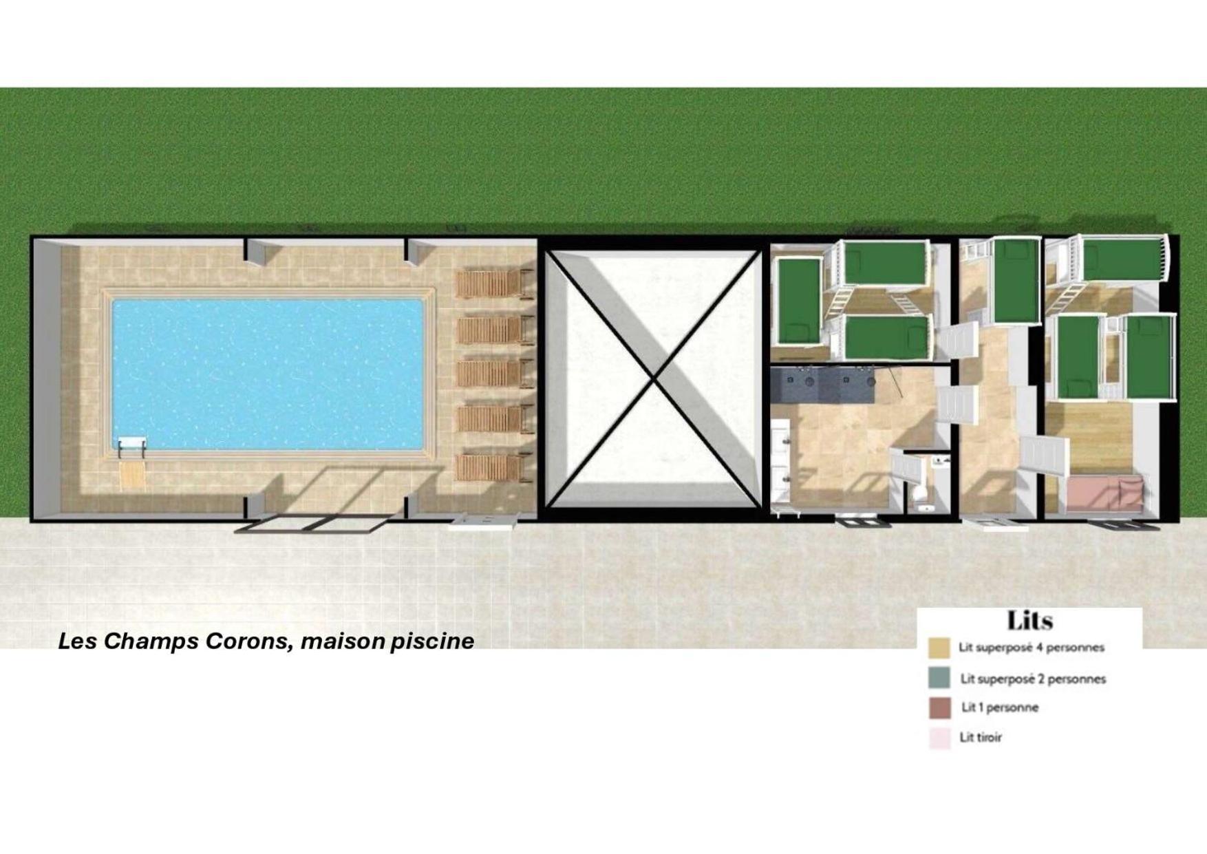Crazy Villa Champs Corons 61 - Interior Heated Pool - 2H From Paris - 30P Les Menus 외부 사진