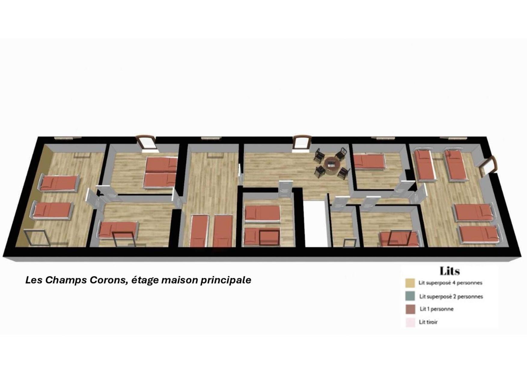 Crazy Villa Champs Corons 61 - Interior Heated Pool - 2H From Paris - 30P Les Menus 외부 사진