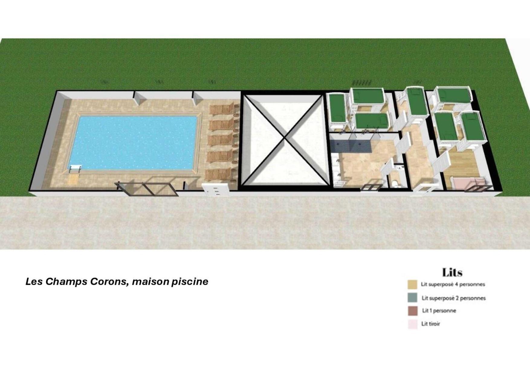 Crazy Villa Champs Corons 61 - Interior Heated Pool - 2H From Paris - 30P Les Menus 외부 사진